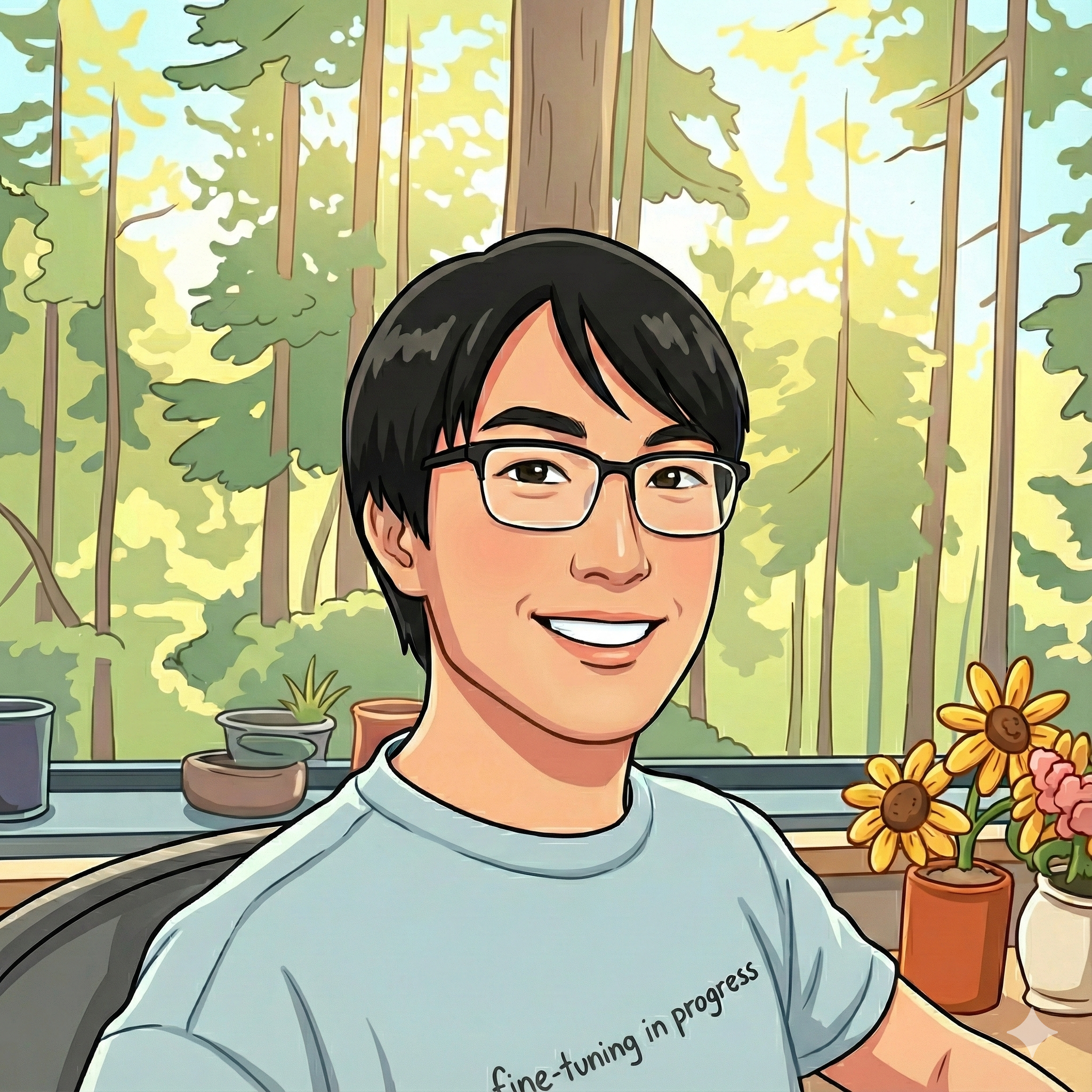 Illustrated portrait of Zhifei Li